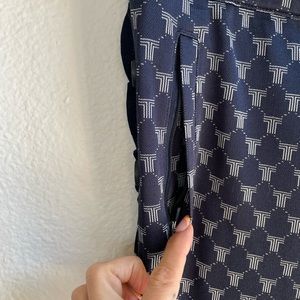 TORY SPORT NET-T RUFFLE TEAR-AWAY TRACK PANTS size M